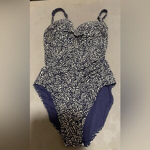 Bond-Eye Australia Navy and White Patterned Swimsuit